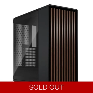 Fractal Design North Charcoal Black (TG Dark) Case w/ Dark Tint Glass Window, ATX, 2 Fans, USB-C, Wa